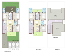 Floor Plan of 275 Sq.Yds. BPTP Park 81 Floors in Faridabad