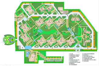 Layout Plan of BPTP Grandeura Faridabad