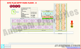 Layout Plan of BPTP Park Floor-II in Faridabad