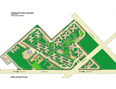 Layout Plan of BPTP Princess Park Flats in Faridabad