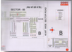 Map Of B Block of BPTP Parklands