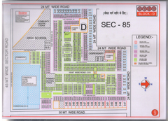 Map Of D Block of BPTP Parklands