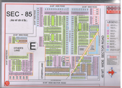 Map Of E Block of BPTP Parklands