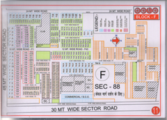 Map Of F Block of BPTP Parklands