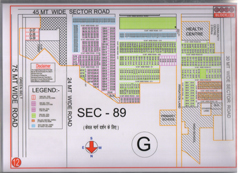 Map Of G Block of BPTP Parklands