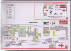 Map Of K Block of BPTP Parklands