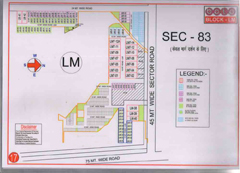 Map Of L Block of BPTP Parklands