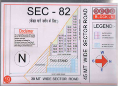 Map Of N Block of BPTP Parklands