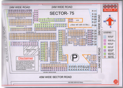 Map Of P Block of BPTP Parklands