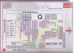 Map Of Q Block of BPTP Parklands