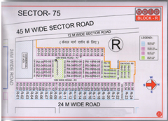 Map Of R Block of BPTP Parklands