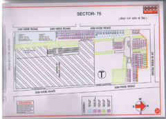 Map Of T Block of BPTP Parklands