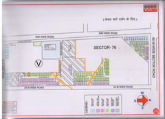 Map Of V Block of BPTP Parklands