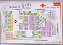 Map Of X Block of BPTP Parklands