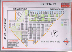 Map Of Y Block of BPTP Parklands