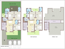 Floor Plan of 300 Sq.Yds. BPTP Park 81 Floors in Faridabad