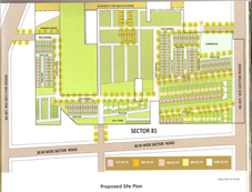 Layout Plan BPTP Park 81 Floors in Faridabad